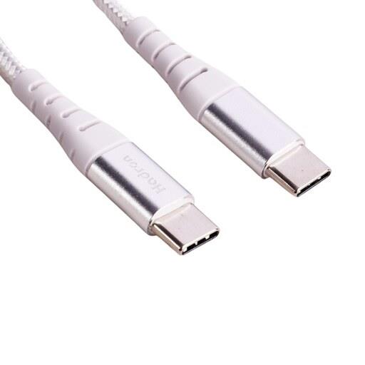 کابل تبدیل فست شارژ Hadron HTC-C-C02 Type-C to Type-C 3A PD QC 1m